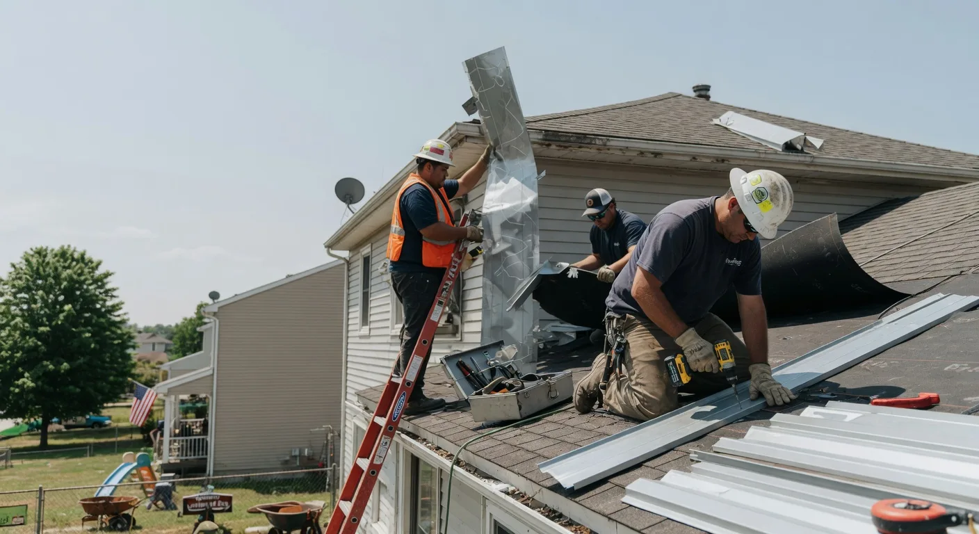 Storm Damage Metal Roof Repair in Strattanville, PA